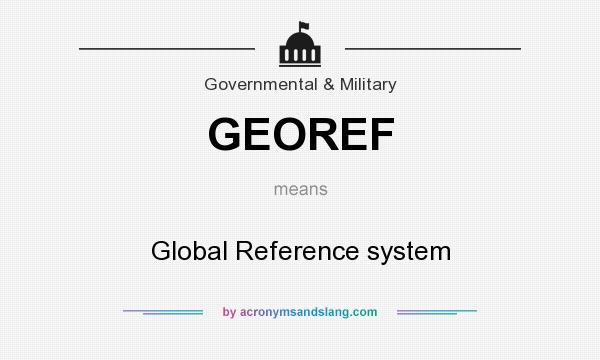 What does GEOREF mean? It stands for Global Reference system