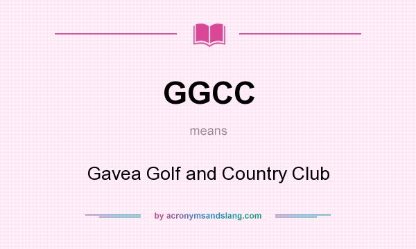 What does GGCC mean? It stands for Gavea Golf and Country Club