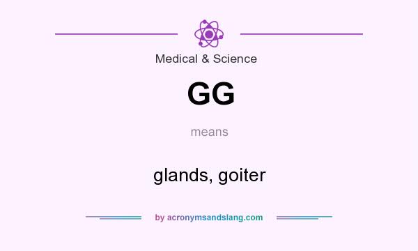 What does GG mean? It stands for glands, goiter