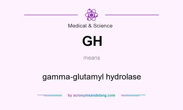 What does GH mean? It stands for gamma-glutamyl hydrolase