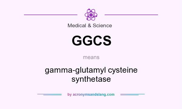 What does GGCS mean? It stands for gamma-glutamyl cysteine synthetase