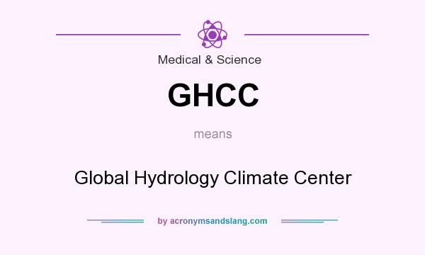 What does GHCC mean? It stands for Global Hydrology Climate Center