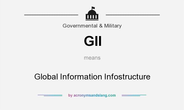 What does GII mean? It stands for Global Information Infostructure