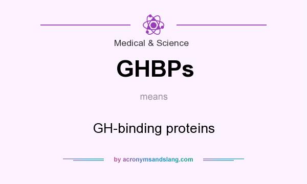 What does GHBPs mean? It stands for GH-binding proteins