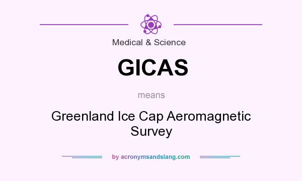 What does GICAS mean? It stands for Greenland Ice Cap Aeromagnetic Survey
