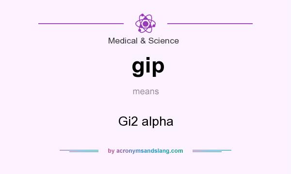 What does gip mean? It stands for Gi2 alpha