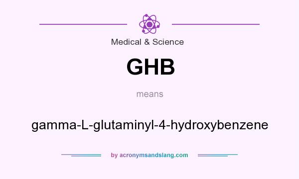 What does GHB mean? It stands for gamma-L-glutaminyl-4-hydroxybenzene