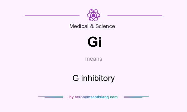 What does Gi mean? It stands for G inhibitory