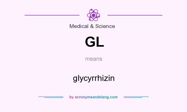 What does GL mean? It stands for glycyrrhizin