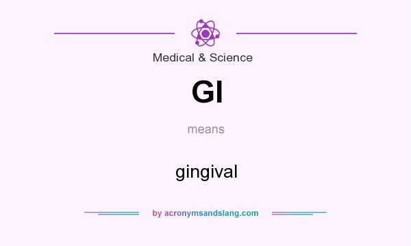 What does GI mean? It stands for gingival