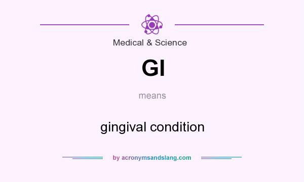 What does GI mean? It stands for gingival condition