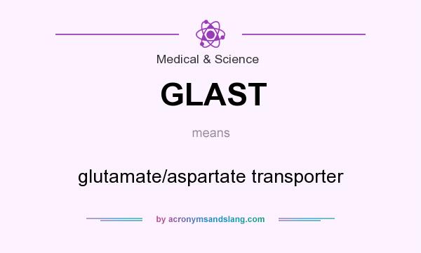 What does GLAST mean? It stands for glutamate/aspartate transporter