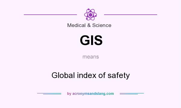 What does GIS mean? It stands for Global index of safety