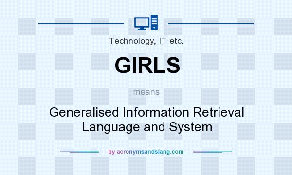 What does GIRLS mean? It stands for Generalised Information Retrieval Language and System