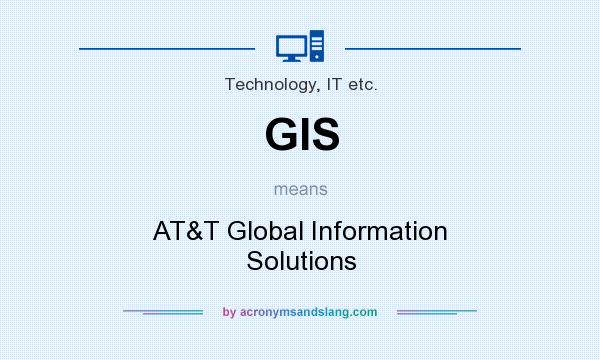 What does GIS mean? It stands for AT&T Global Information Solutions