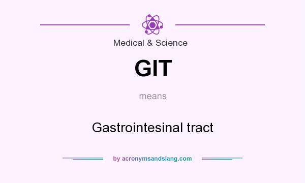 What does GIT mean? It stands for Gastrointesinal tract
