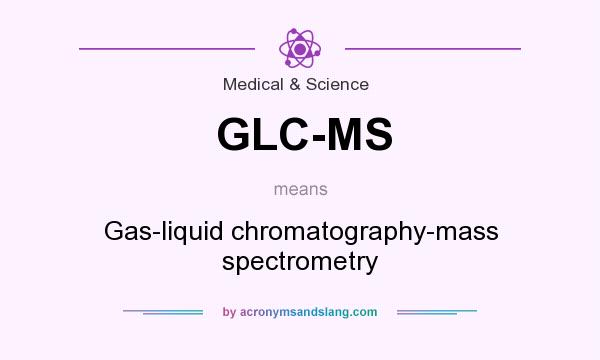What does GLC-MS mean? It stands for Gas-liquid chromatography-mass spectrometry