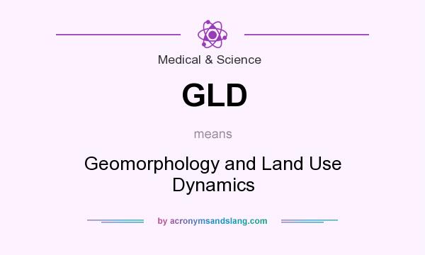 What does GLD mean? It stands for Geomorphology and Land Use Dynamics