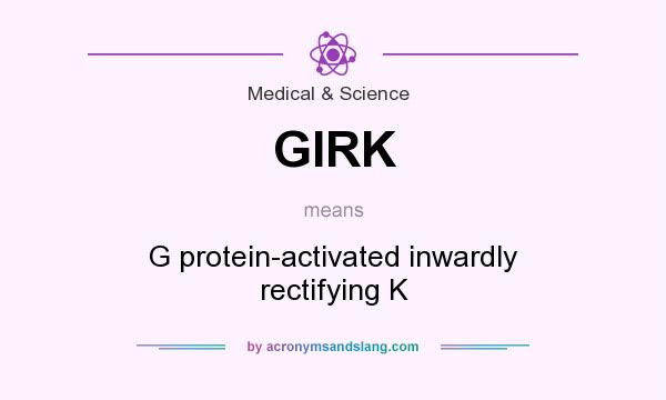 What does GIRK mean? It stands for G protein-activated inwardly rectifying K