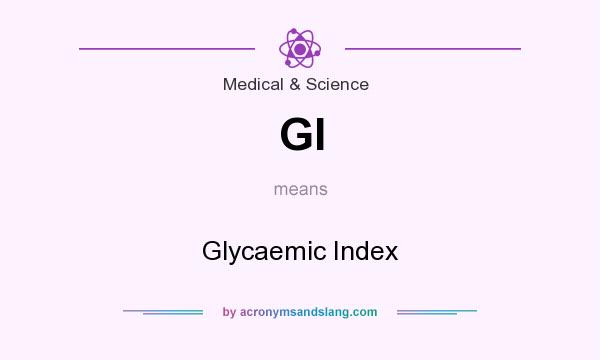 What does GI mean? It stands for Glycaemic Index