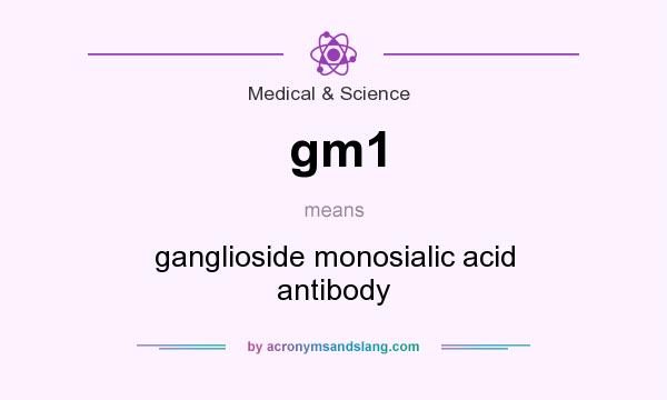 What does gm1 mean? It stands for ganglioside monosialic acid antibody