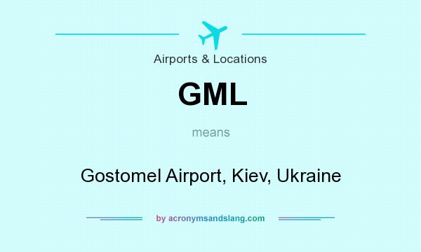What does GML mean? It stands for Gostomel Airport, Kiev, Ukraine