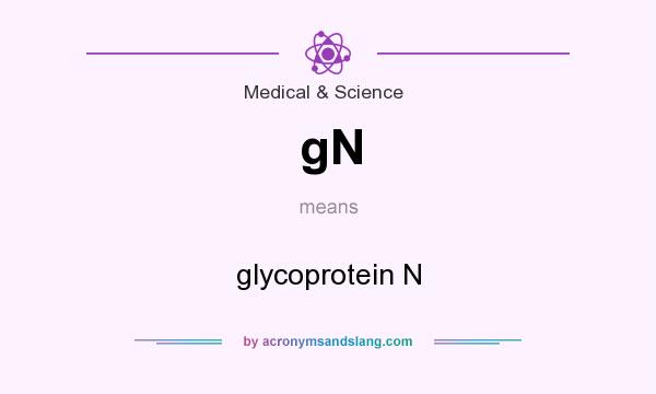 What does gN mean? It stands for glycoprotein N