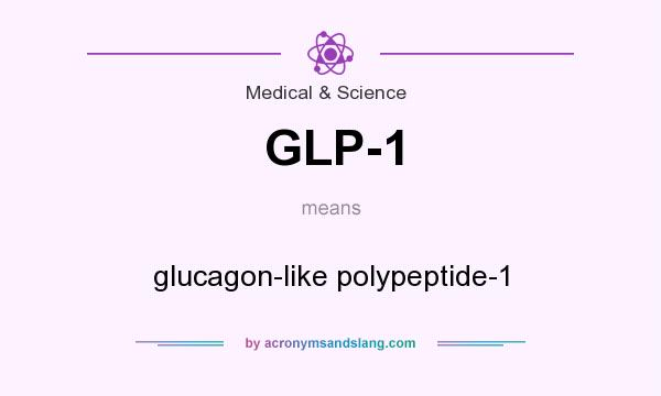 What does GLP-1 mean? It stands for glucagon-like polypeptide-1