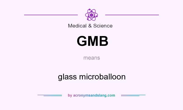 What does GMB mean? It stands for glass microballoon
