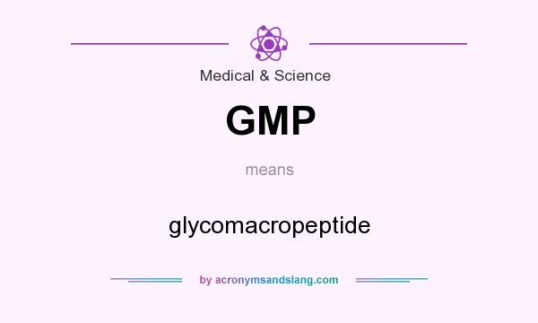 What does GMP mean? It stands for glycomacropeptide