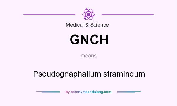 What does GNCH mean? It stands for Pseudognaphalium stramineum