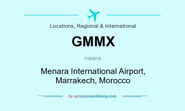 What does GMMX mean? It stands for Menara International Airport, Marrakech, Morocco