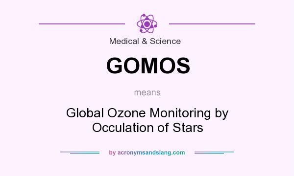 What does GOMOS mean? It stands for Global Ozone Monitoring by Occulation of Stars