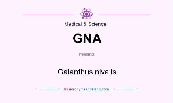 What does GNA mean? It stands for Galanthus nivalis