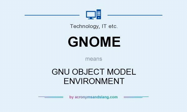 What does GNOME mean? It stands for GNU OBJECT MODEL ENVIRONMENT
