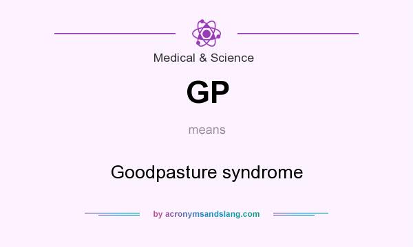 What does GP mean? It stands for Goodpasture syndrome