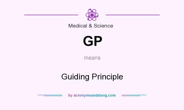 What does GP mean? It stands for Guiding Principle