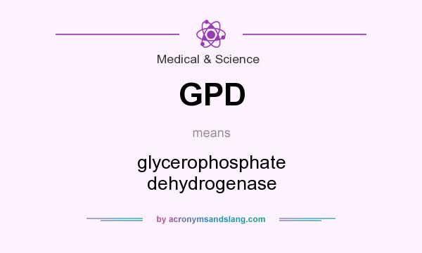 What does GPD mean? It stands for glycerophosphate dehydrogenase