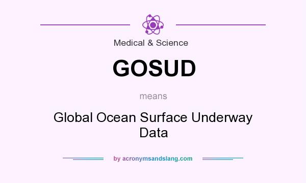 What does GOSUD mean? It stands for Global Ocean Surface Underway Data