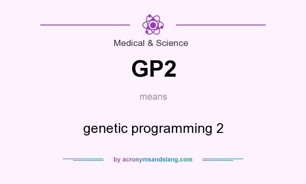 What does GP2 mean? It stands for genetic programming 2