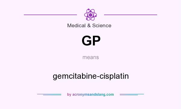 What does GP mean? It stands for gemcitabine-cisplatin