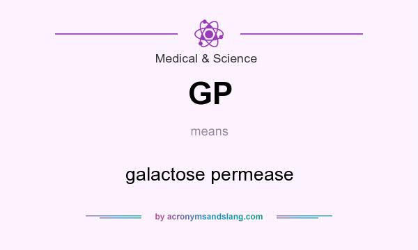 What does GP mean? It stands for galactose permease