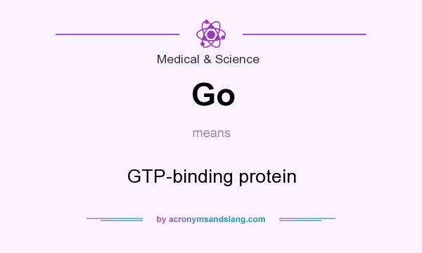What does Go mean? It stands for GTP-binding protein