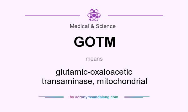 What does GOTM mean? It stands for glutamic-oxaloacetic transaminase, mitochondrial
