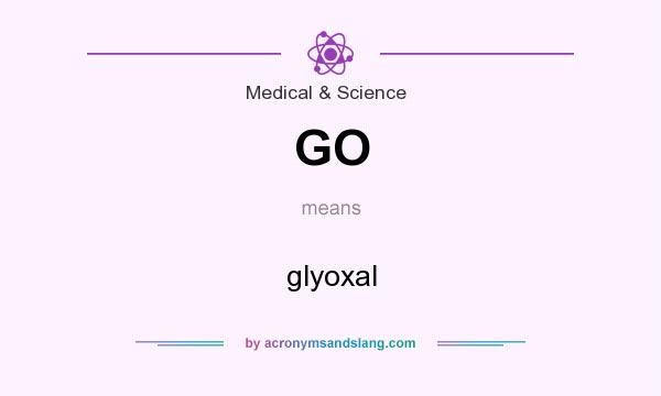 What does GO mean? It stands for glyoxal