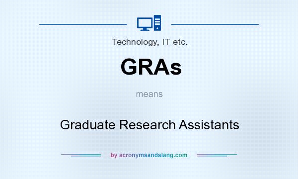What does GRAs mean? It stands for Graduate Research Assistants