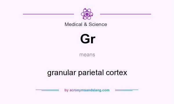 What does Gr mean? It stands for granular parietal cortex