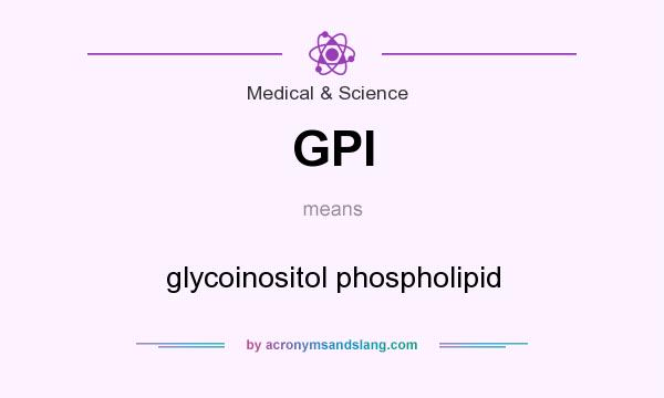 What does GPI mean? It stands for glycoinositol phospholipid