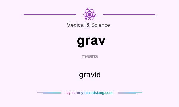What does grav mean? It stands for gravid