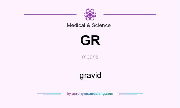 What does GR mean? It stands for gravid